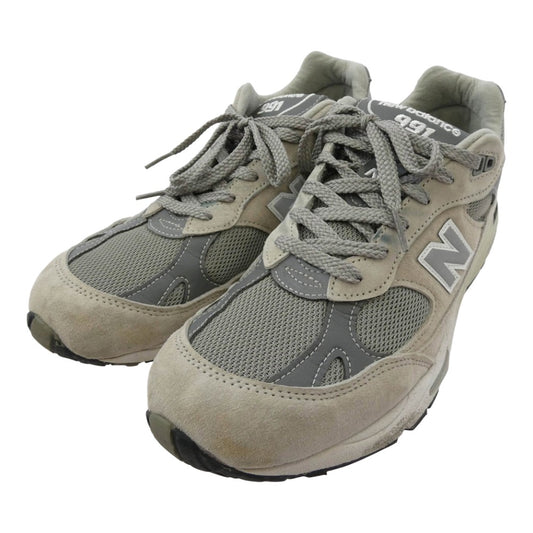 NEW BALANCE ニューバランス M991GL 991 グレー ローカット スニーカー グレー系 27.5cm【中古】