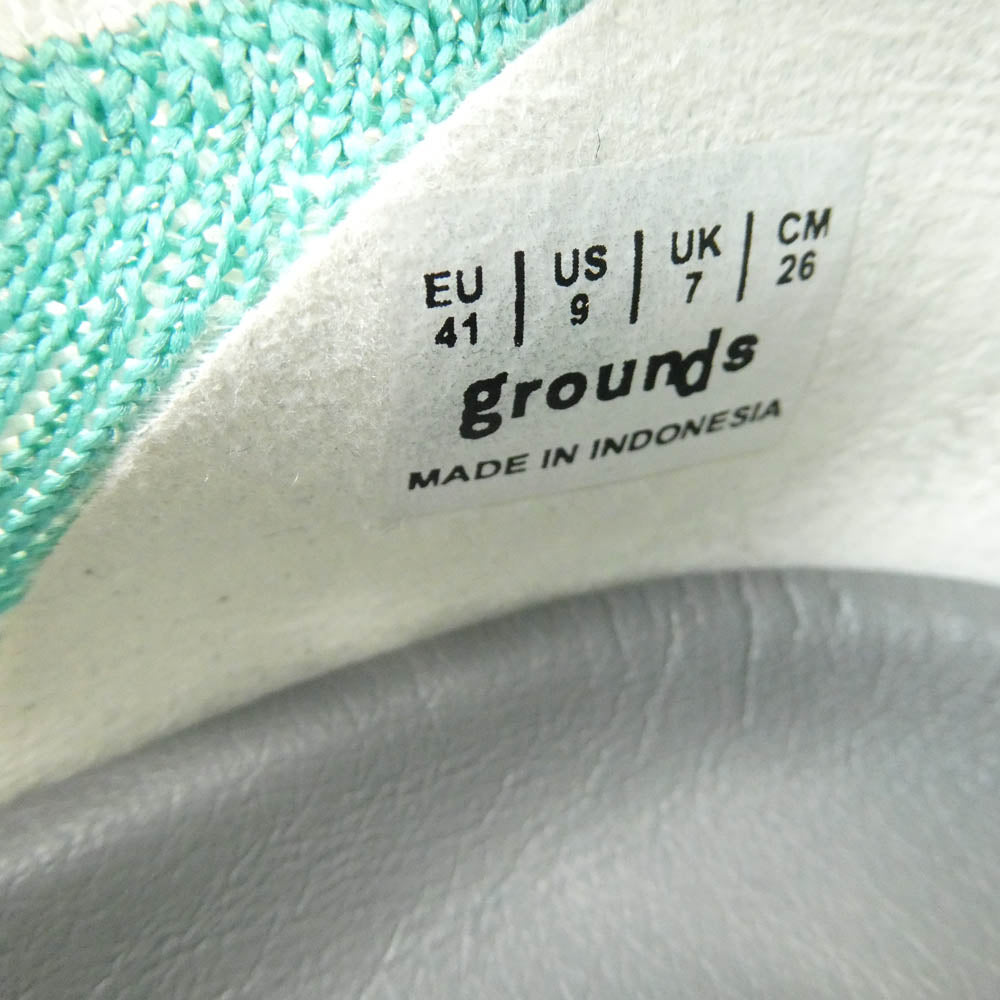 グラウンズ MOOPIE T2 ムーピー T2 WHITE COBALT GREEN / DIRTY PINK スニーカー ホワイト系 マルチカラー系 26cm【中古】
