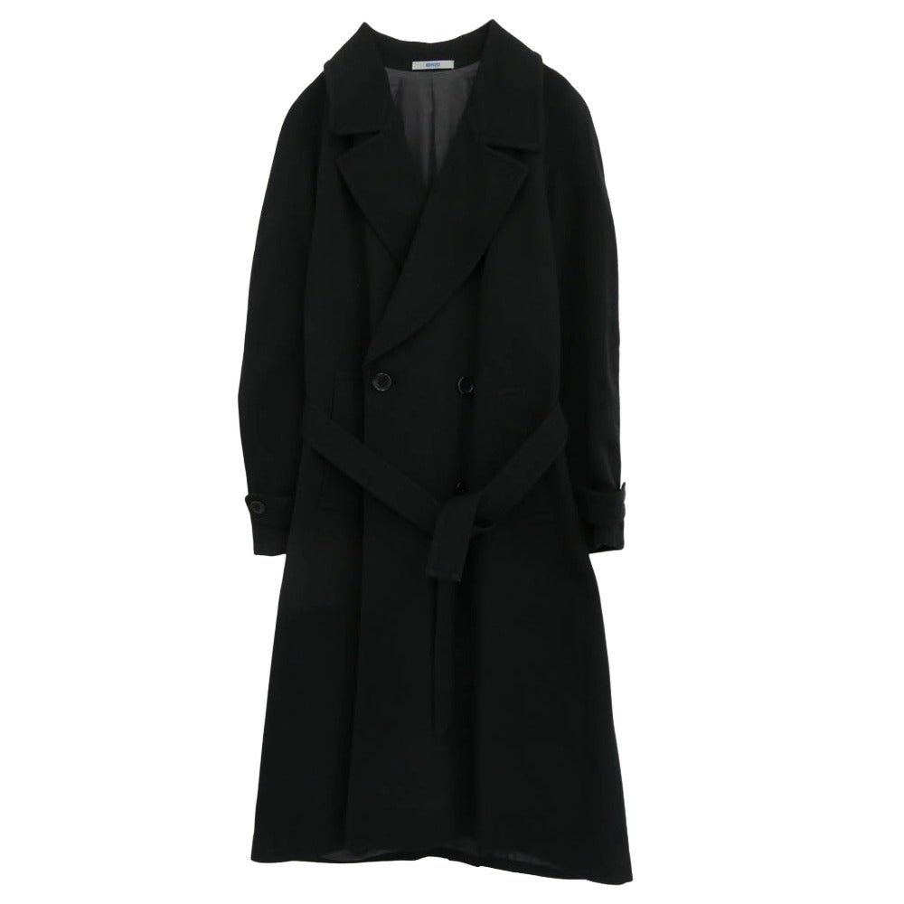 KENZO ケンゾー HOMME オム オールド ウール トレンチ コート ブラック系 2【中古】 KENZO ケンゾー HOMME オム オールド ウール トレンチ コート ブラック