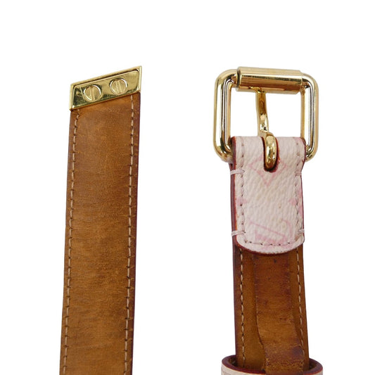 LOUIS VUITTON ルイ・ヴィトン M9273W モノグラム サンチュール チェリーブロッサム ローズ ベルト ピンク系 80/32【中古】