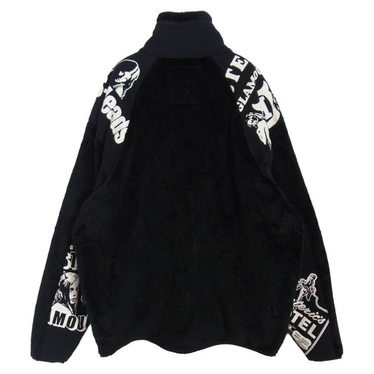 HYSTERIC GLAMOUR ヒステリックグラマー 23AW 02233CJ01 HYS SCRATCH ポーラテック スタンドカラー フリース ジップ ジャケット ブルゾン ブラック系 XL【中古】