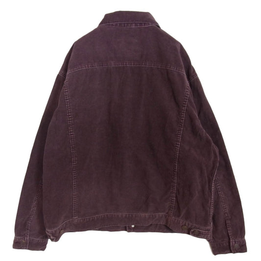 HYSTERIC GLAMOUR ヒステリックグラマー 02253AB02 3rdタイプ KINKY デニム コーデュロイ トラッカー ジャケット パープル系 XL【中古】
