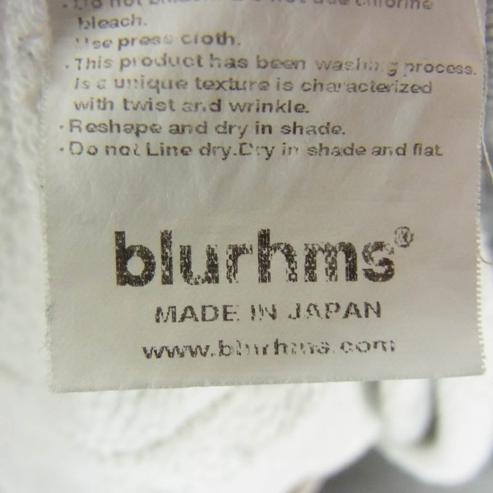 blurhms ROOTSTOCK ブラームスルーツストック BHS-RKSS17003 Sweat Hooded コットン ダブルジップ パーカー グレー系 2【中古】