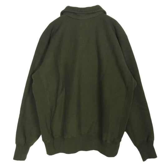 A.PRESSE アプレッセ 25SAP-05-08K Vintage Half Zip Sweat Shirt ヴィンテージ ハーフ ジップ スウェット OLIVE 2【美品】【中古】