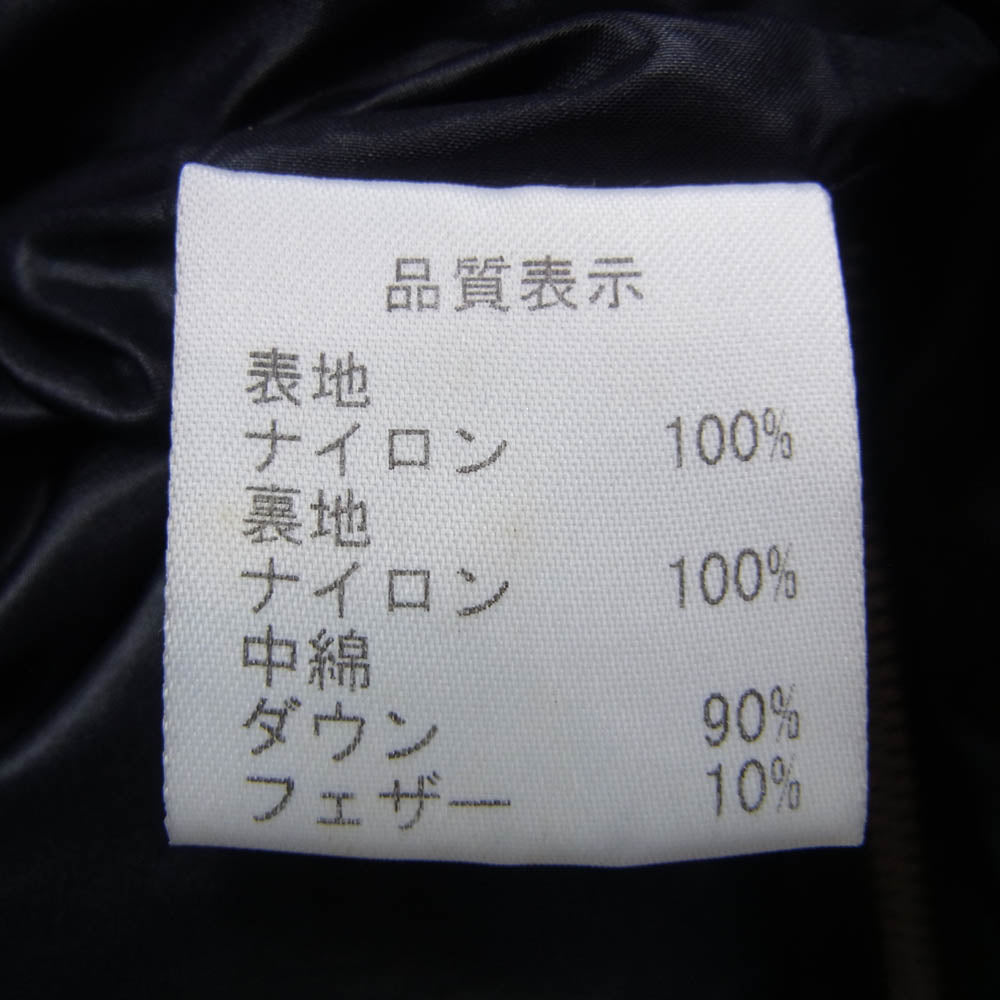 Acoustic アコースティック 中綿 スタンドカラー キルティング ジップデザイン ジャケット ブラック系 M【中古】