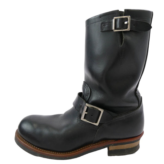 RED WING レッドウィング ASTM2413-05 2268 USA製 ENGINEER BOOTS エンジニアブーツ ブラック系 US9D【中古】
