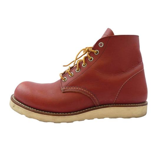 RED WING レッドウィング 復刻 犬タグ CLASSIC ROUND アイリッシュセッター プレーントゥ ブーツ オロラセット レッド系 27cm【中古】