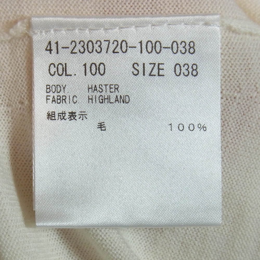 theory セオリー luxe リュクス カーディガン オフホワイト系 38【極上美品】【中古】
