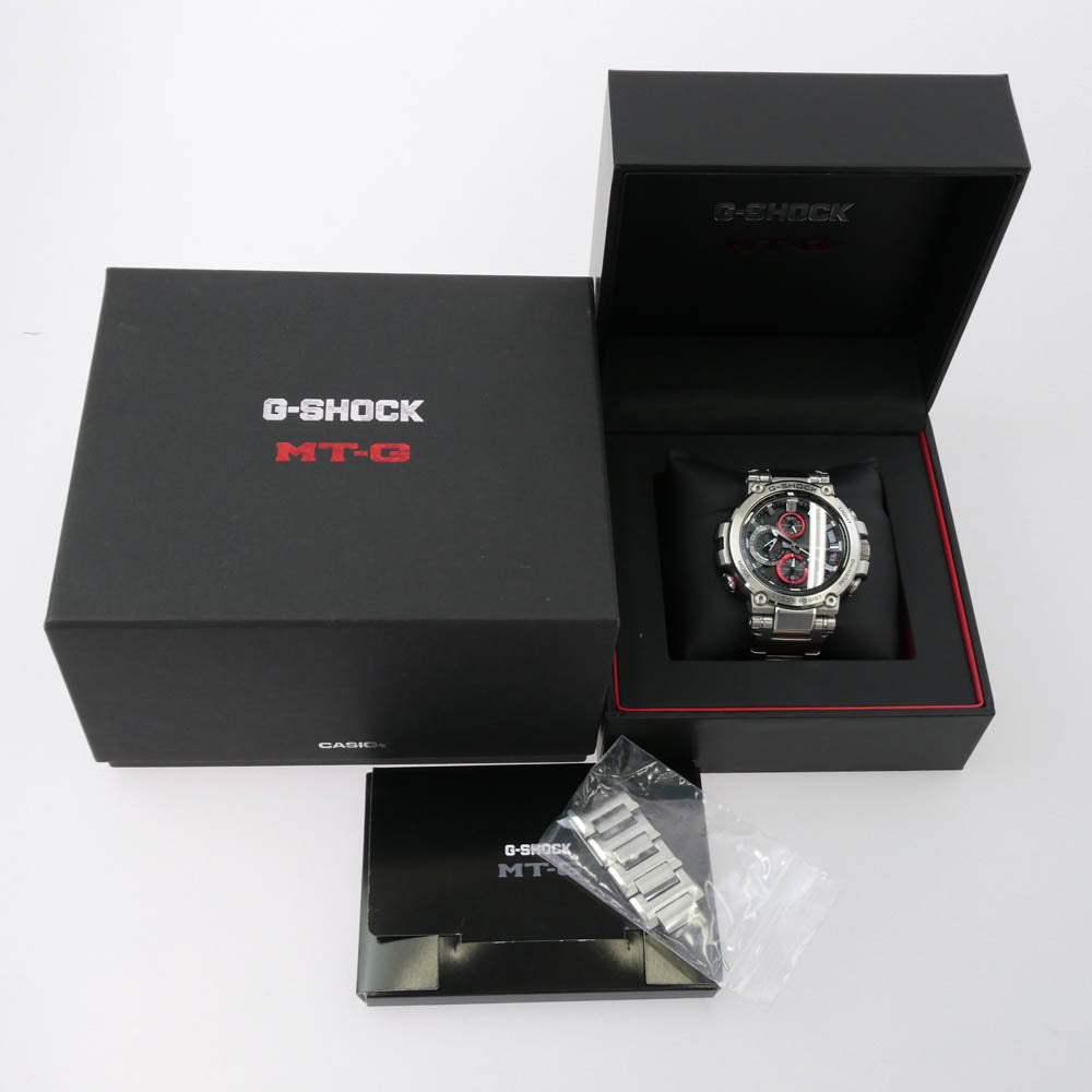 CASIO G-SHOCK カシオ ジーショック MTG-B1000 Series G-SHOCK Gショック 腕時計 シルバー系 レッド系【中古】