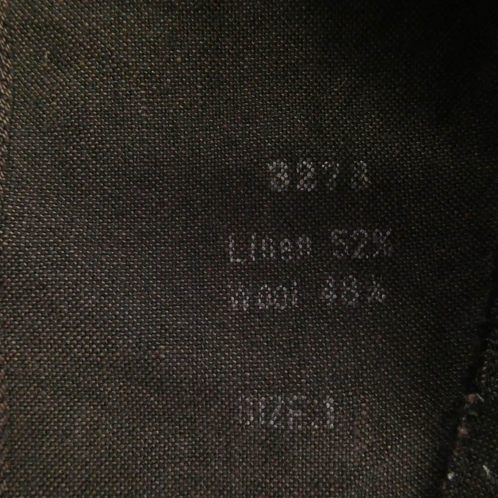 アラキユウ S06 NTKOWL RAW CUT POINTED COLLAR NARROW SHIRT IN SPECIAL FABRIC ローカット ポインテッドカラー ナロー 長袖 シャツ イン スペシャルファブリック ダークブラウン系 1【中古】