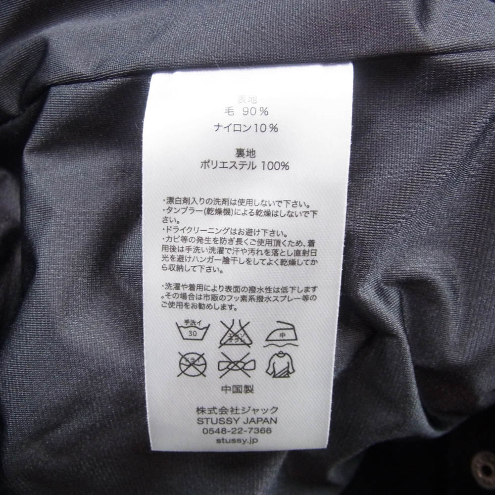 STUSSY ステューシー 16AW Windstopper Wool Coach Jacket ウール コーチ ジャケット ブラック系 M【中古】