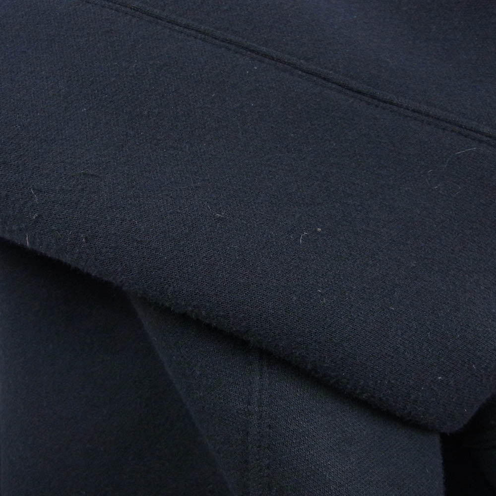 Sacai サカイ SCW-233 sponge sweat hoodie スポンジスウェット サイドスリット ショート丈 プルオーバー フーディー パーカー ダークネイビー系 3【中古】