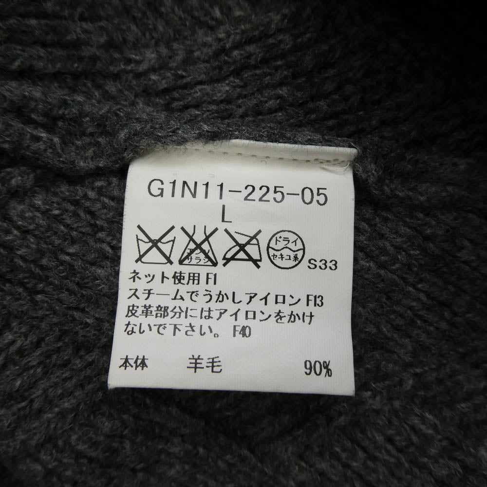 Mackintosh マッキントッシュ G1N11-225-05 ウール ニット クルーネック セーター グレー系 L【中古】