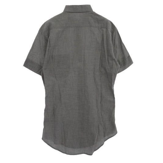 DIOR HOMME ディオールオム 国内正規品 シャンブレー ボタンダウン 半袖 シャツ グレー系 37【中古】
