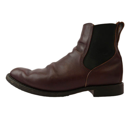 RED WING レッドウィング 9077 USA製 Mil-1 Congress Boots コングレス ブーツ レザー サイドゴア ブーツ ワインレッド系 9.5【中古】