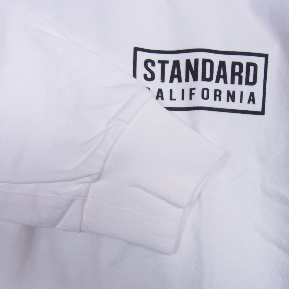 STANDARD CALIFORNIA スタンダードカリフォルニア TSOLB100 SD Heavyweight Box Logo Long Sleeve ヘビーウェイト ロング スリーブ Tシャツ ホワイト系 XL XL【新古品】【未使用】【中古】