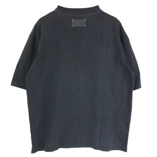 MAISON MARGIELA メゾンマルジェラ 20SS S30GC0704 S20079 ガーメントダイ オーバーサイズ クルーネック 半袖 Tシャツ ブラック系 46【中古】