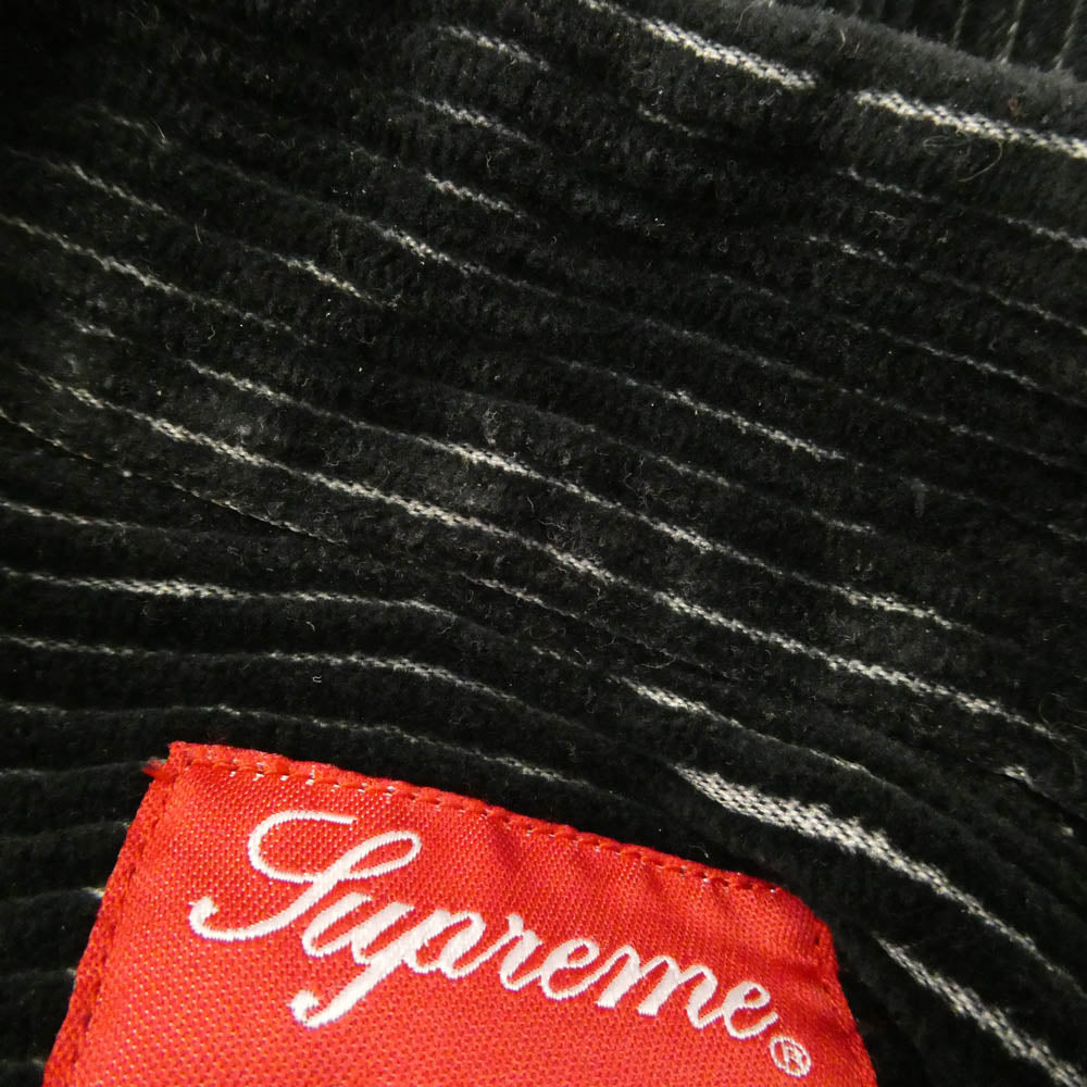 Supreme シュプリーム 23SS 2-Tone Corduroy Zip Up Shirt 2トーン コーデュロイ ジップアップ 長袖シャツ ジャケット ブラック系 M【中古】