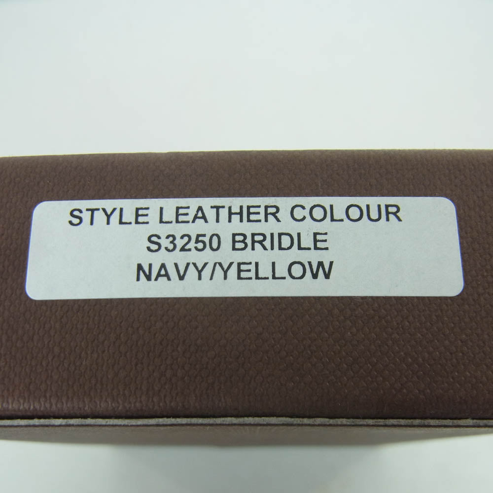 WHITE HOUSE COX ホワイトハウスコックス S3250 BRIDLE ブライドルレザー 4連 キーケース ダークネイビー系 イエロー系【中古】
