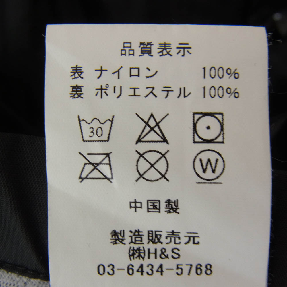 HideandSeek ハイドアンドシーク HJ-080221 Nylon Coaches Jacket 刺繍 ナイロン コーチ ジャケット ブラック系 L【中古】