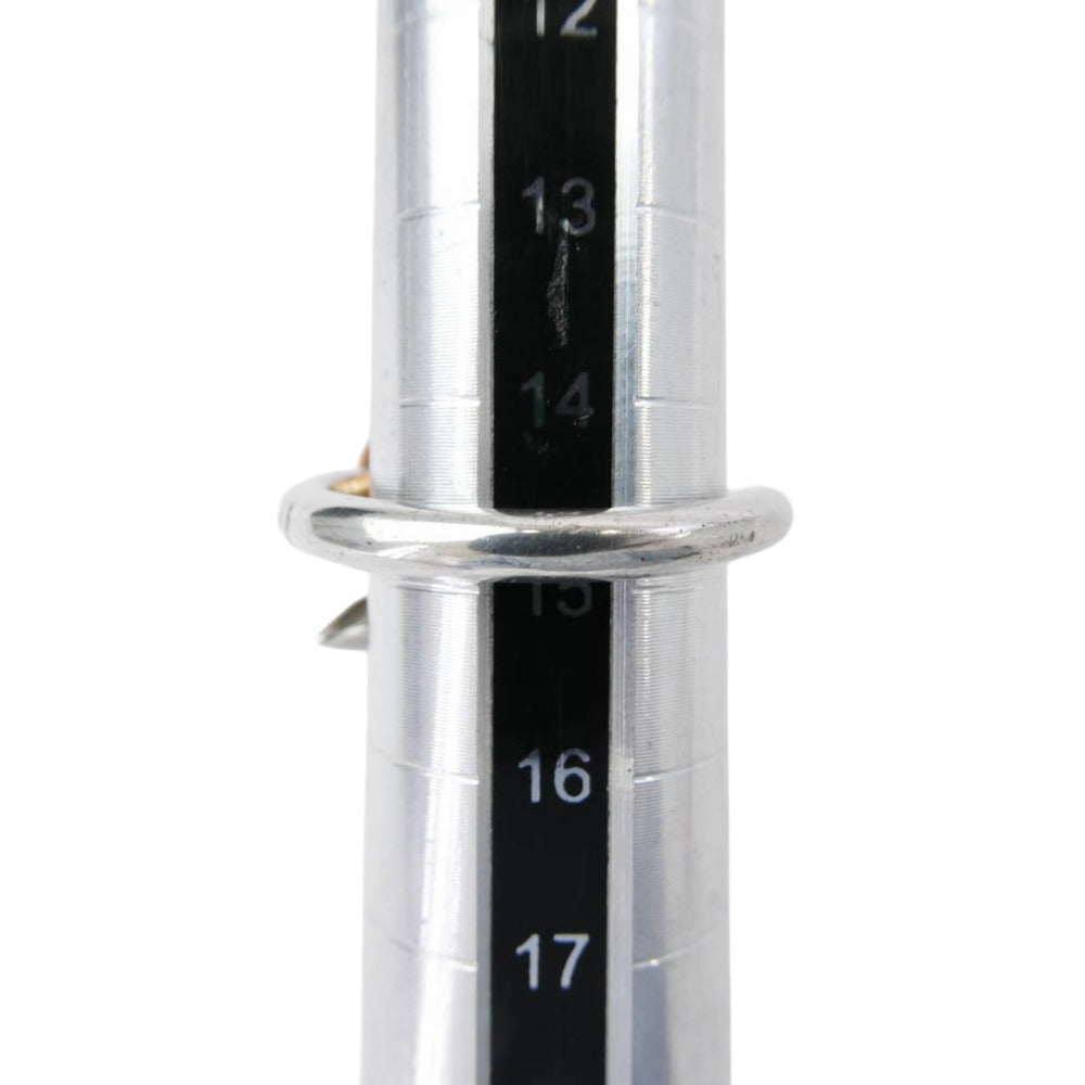 CHROME HEARTS クロムハーツ(原本無) 22K × SV925 コンビ NAIL CRSBALL クロスボール ネイル リング シルバー系 15号【中古】