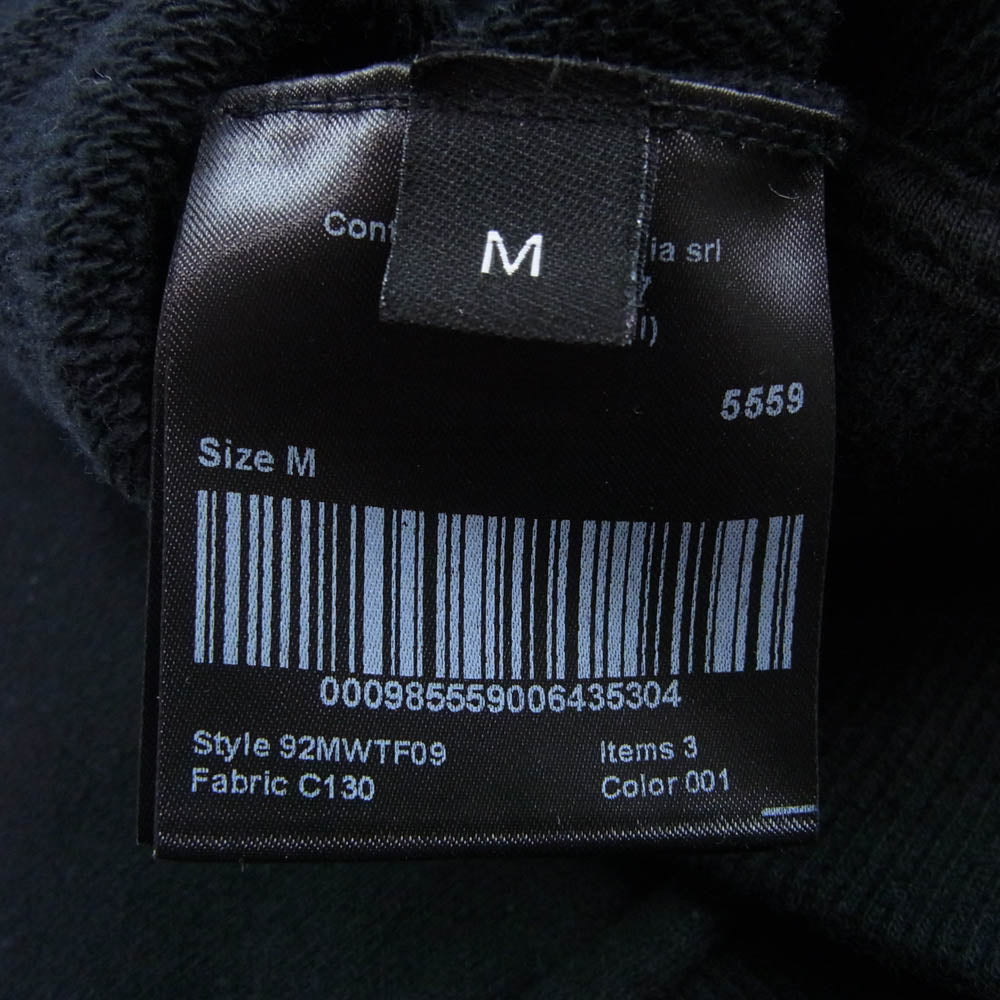 CALVIN KLEIN カルバンクライン 92MWTF09 205W39NYC ラフシモンズ期 JAWS printed sweatshirt hoodie ジョーズ プリント プルオーバー スウェット フーディー パーカー ブラック系 M【中古】