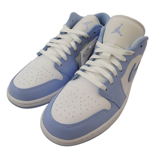 NIKE ナイキ DC0774-142 WMNS AIR JORDAN 1 LOW WHITE ICE BLUE AJ1 ウィメンズ エアジョーダン ローカット スニーカー ライトブルー系 29cm【極上美品】【中古】