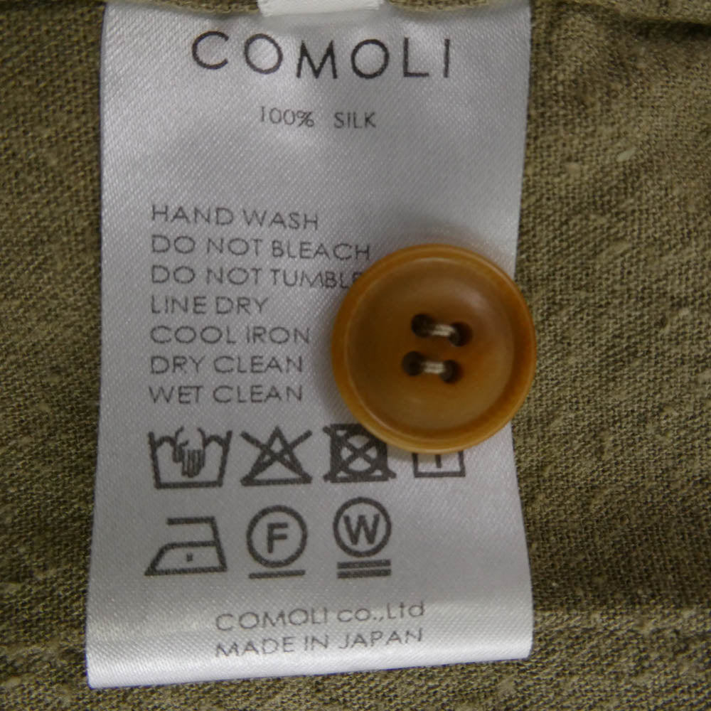COMOLI コモリ 25SS B01-01031 ローシルク BDU ジャケット カーキ系 3【中古】