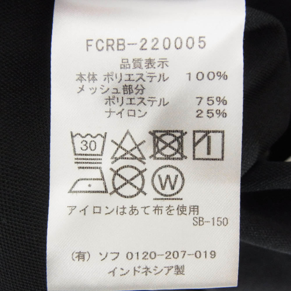 F.C.R.B. エフシーアールビー 22SS FCRB-220005 GAME SHIRT ゲーム シャツ 半袖 Tシャツ ブラック系 M【中古】