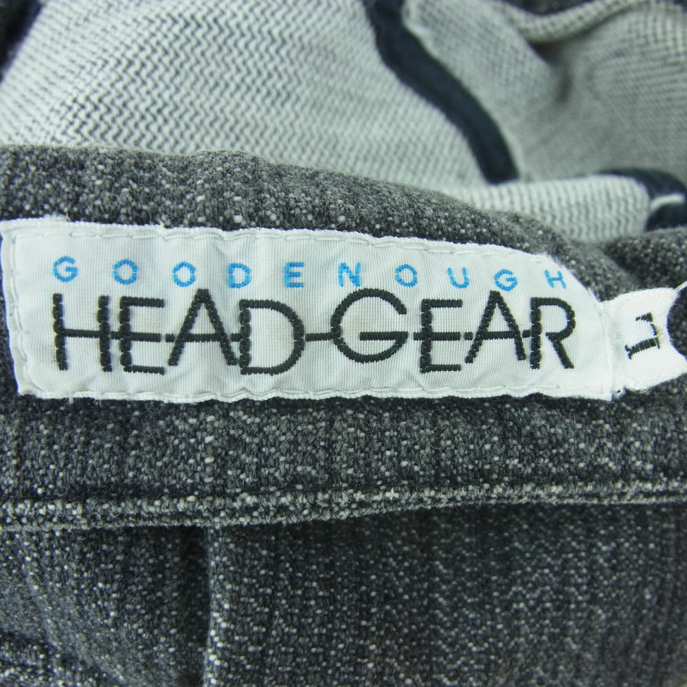 GOODENOUGH グッドイナフ gdeh ロゴワッペン デニム ワーク キャップ グレー系 L【中古】