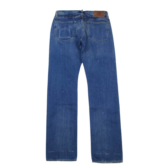 HYSTERIC GLAMOUR ヒステリックグラマー 0243AP17 SP加工 小窓リメイク スリムストレートPT デニムパンツ インディゴブルー系 31【中古】