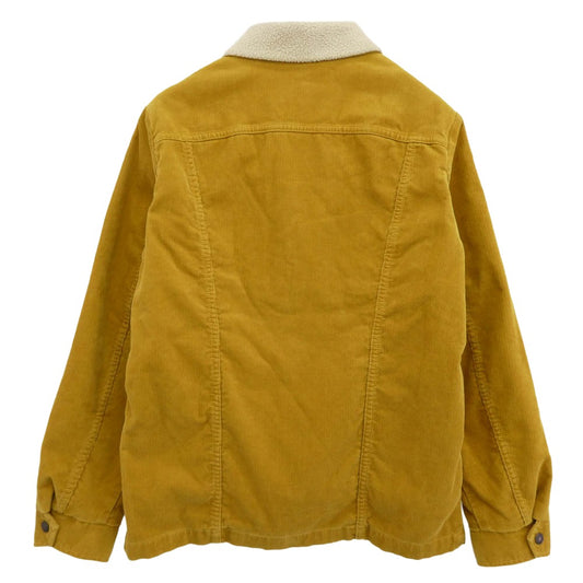 HYSTERIC GLAMOUR ヒステリックグラマー 22AW 02223AC06 コーデュロイ ボア ランチコート ジャケット イエロー系 M【中古】
