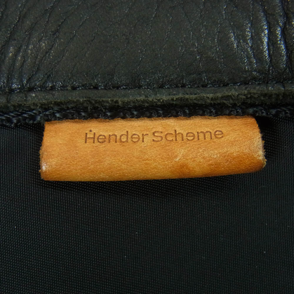 Hender Scheme エンダースキーマ tape sack レザー ナイロン 2WAY トートバッグ リュックサック バックパック ブラック系【中古】
