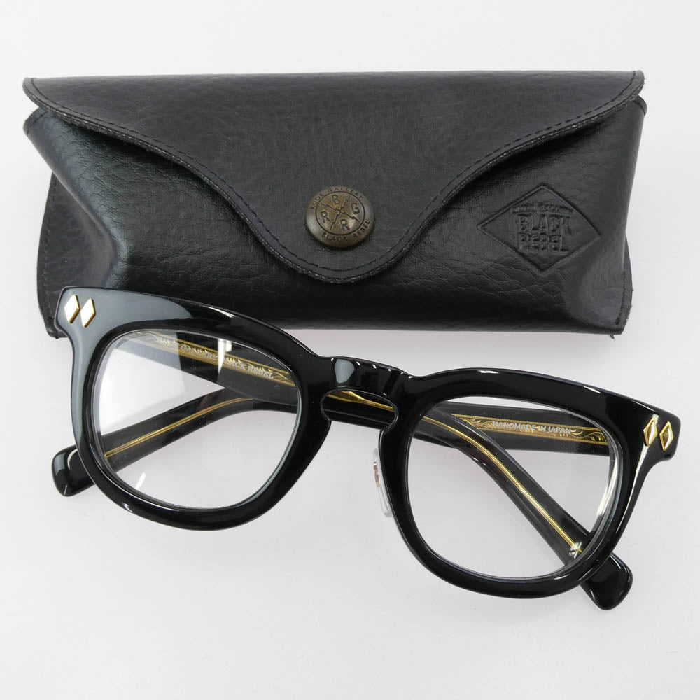 RUDE GALLERY BLACK REBEL ルードギャラリーブラックレーベル BR2684 J.D.-REV. サングラス アイウェア 眼鏡 ブラック系 ゴールド系【中古】