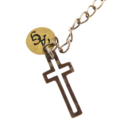 ARGENT GLEAM アージェントグリーム 925 SILVER シルバー クロスチャーム付き ベース チェーン シルバー系【中古】