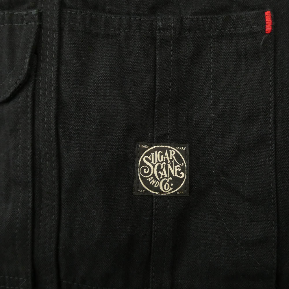 SUGAR CANE シュガーケーン SC42303 FICTION ROMANCE 11oz. BLACK DENIM OVERALLS ブラック デニム オーバーオール ブラック系 34×32【中古】