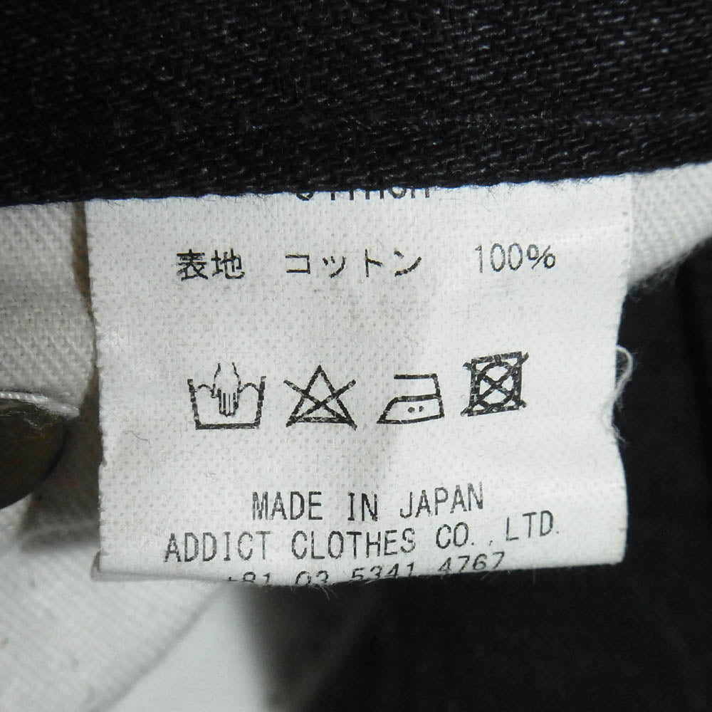 エーシーブイエム ADDICT CLOTHES JAPAN ブラック デニム パンツ ブラック系 34【中古】