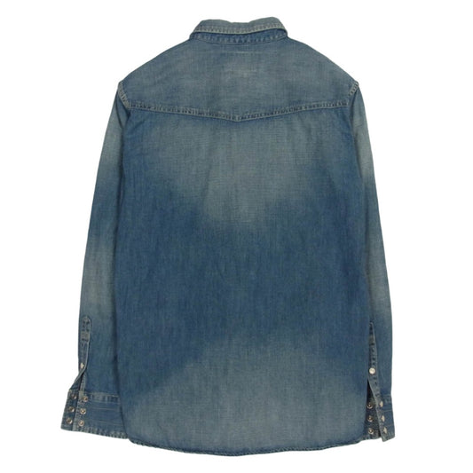NEIGHBORHOOD ネイバーフッド 16AW 162NYNH-SHM01 RAWHIDE/C-SHIRT LS デニム ウエスタン 長袖 シャツ ブルー系 S【中古】
