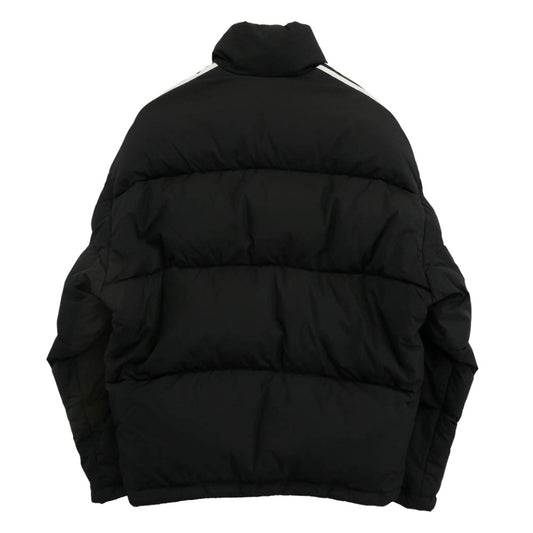 BALENCIAGA バレンシアガ 714898 TN019 ×adidas アディダス ライン オーバーサイズ ダウン ジャケット ブラック系 34【極上美品】【中古】