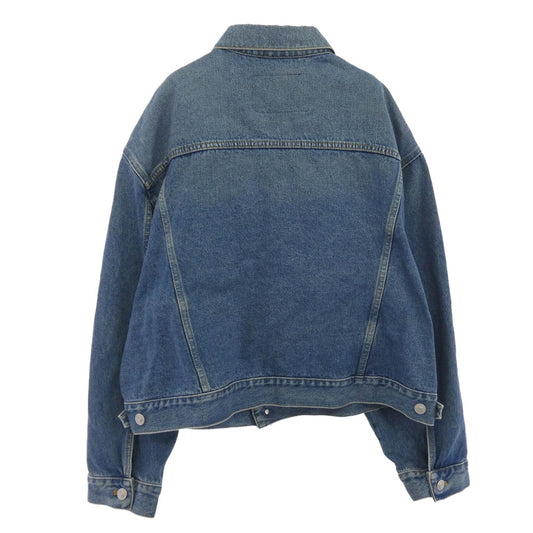 BALENCIAGA バレンシアガ 16AW 446443 TSB06 Swing Denim Jacket 再構築 スウイング デニム ジャケット インディゴブルー系 38【中古】