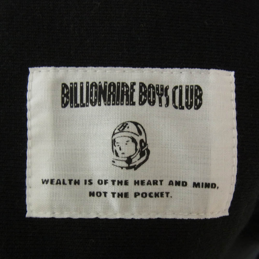 Billionaire Boys Club ビリオネアボーイズクラブ BBC CHENILLE LOGO COTTON HOODIE B プルオーバー パーカー ブラック系 サイズ表記無【中古】