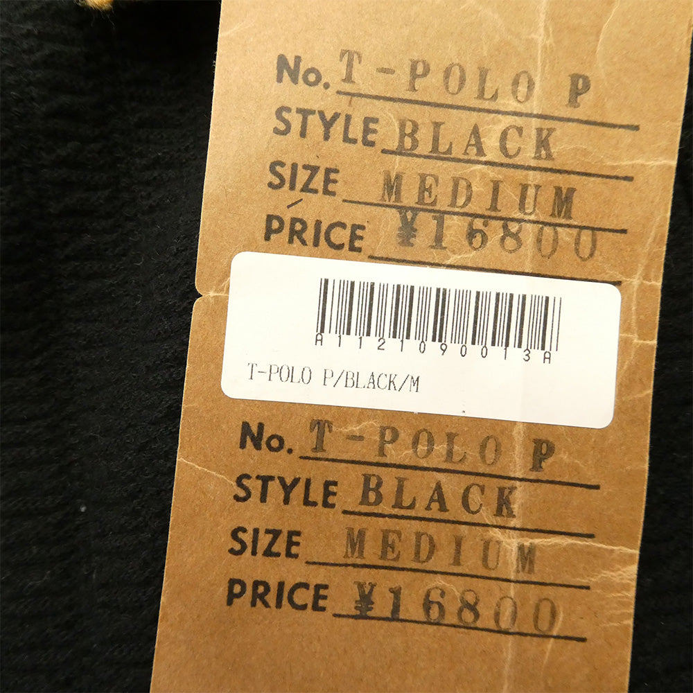 TENDERLOIN テンダーロイン T-POLO P 半袖 ニット ポロシャツ ピケ ブラック系 M【美品】【中古】