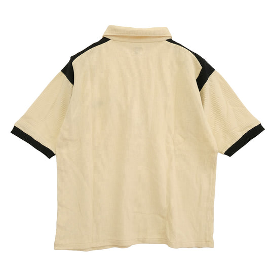 TENDERLOIN テンダーロイン T-POLO SHT チェーンステッチ ロゴ 半袖 ポロシャツ ホワイト オフホワイト系 M【中古】