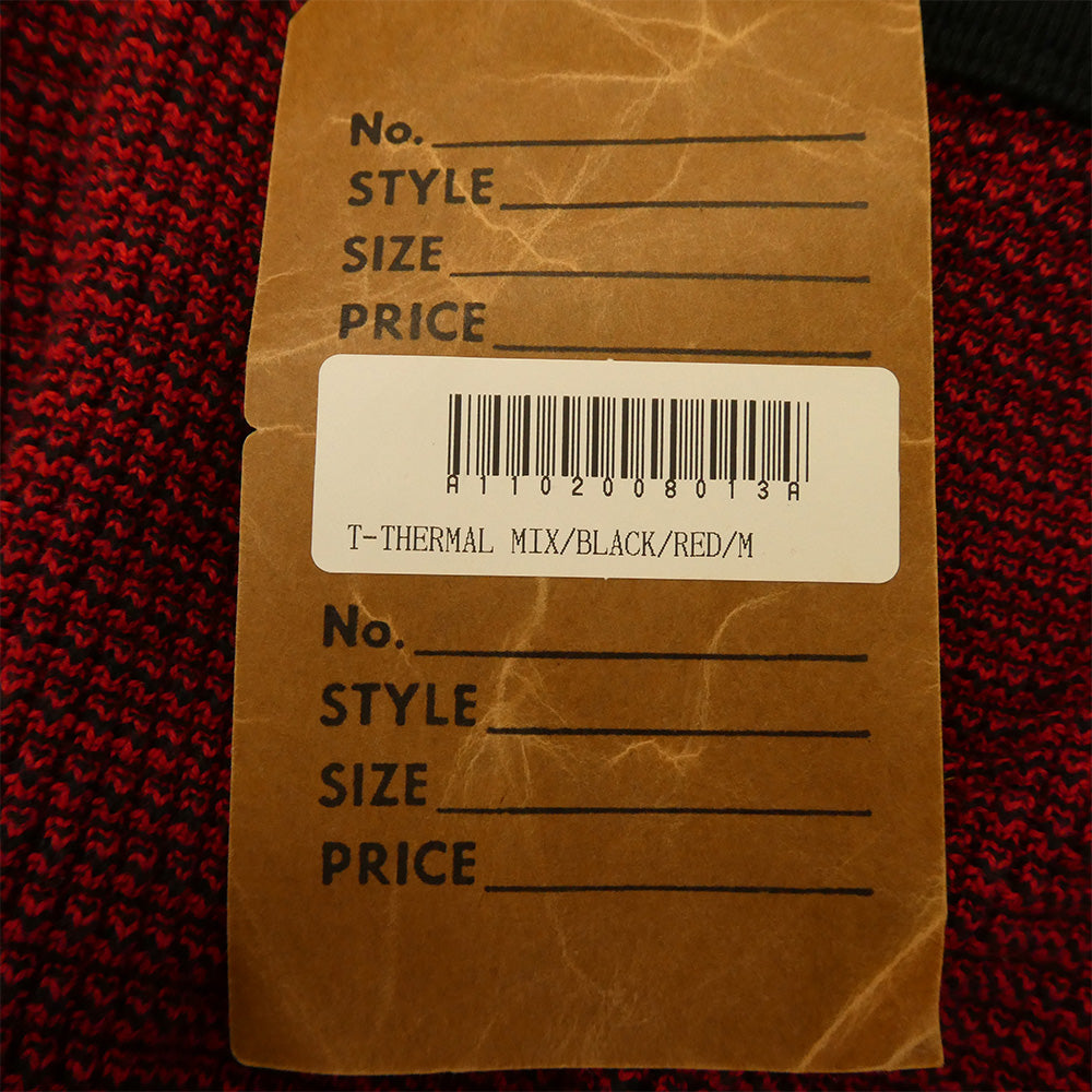 TENDERLOIN テンダーロイン T-THERMAL MIX ワッフル ミックスコットン サーマル カットソー レッド レッド系 M【極上美品】【中古】