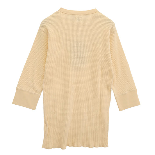 TENDERLOIN テンダーロイン T-WAFFLE ワッフル 7分丈 サーマル カットソー コットン SOLID NATURAL オフホワイト系 M【極上美品】【中古】