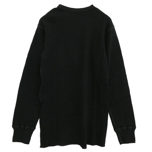 TENDERLOIN テンダーロイン T-WAFFLE ワッフル 長袖 サーマル カットソー コットン ブラック ブラック系 M【極上美品】【中古】