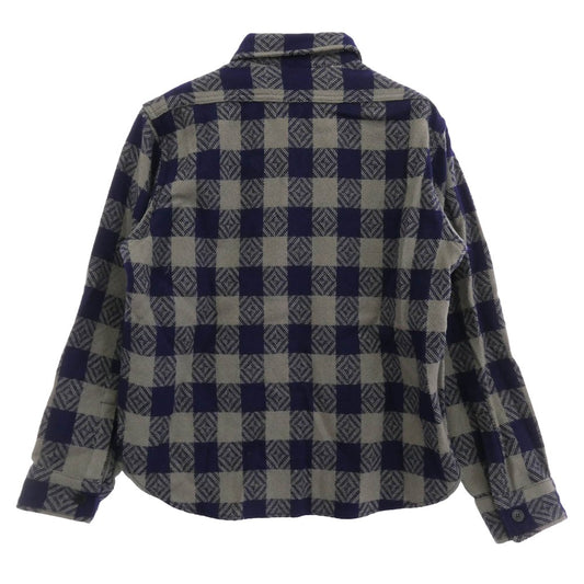 TENDERLOIN テンダーロイン 13AW T-BUFFALO CPO JKT バッファロー チェック柄 ウール 長袖 シャツ ジャケット ブルー M ブルー系 M【中古】