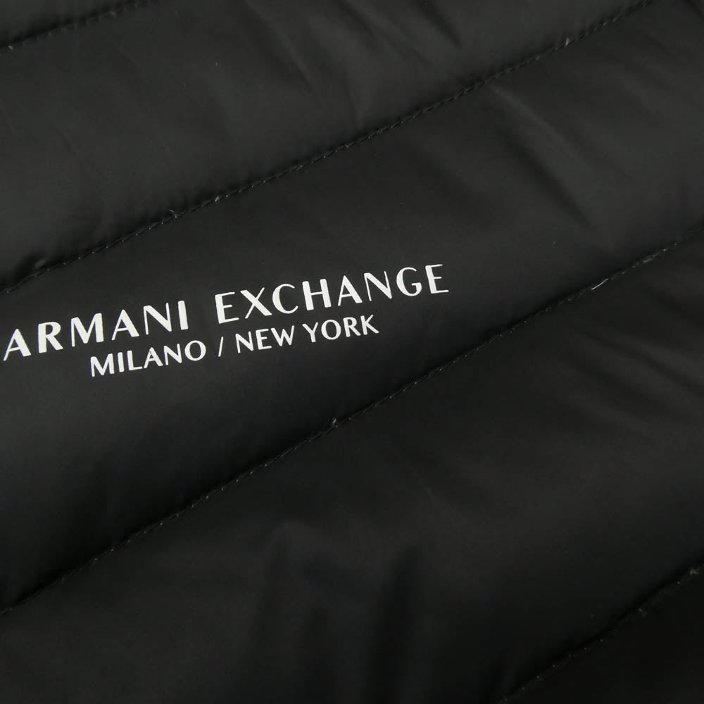 ARMANI EXCHANGE アルマーニエクスチェンジ 8NZB852 ZNW3Z ジップアップ ライトダウン ジャケット ブラック系 XL【中古】
