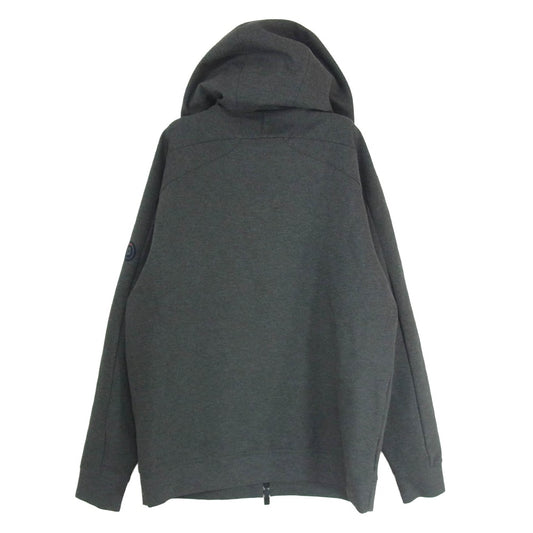 LARDINI ラルディーニ EASY WEAR イージーウェア ジャージ― ダブルジップ フーディー パーカー グレー系 46【中古】