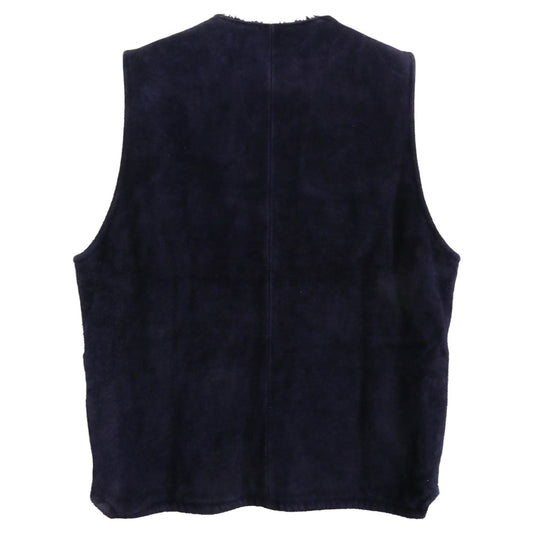 TENDERLOIN テンダーロイン T-SUEDE VEST スエード レザー ベスト ネイビー ネイビー系 M【中古】